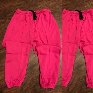 Bundle pink Sweatpants and pink hoodie